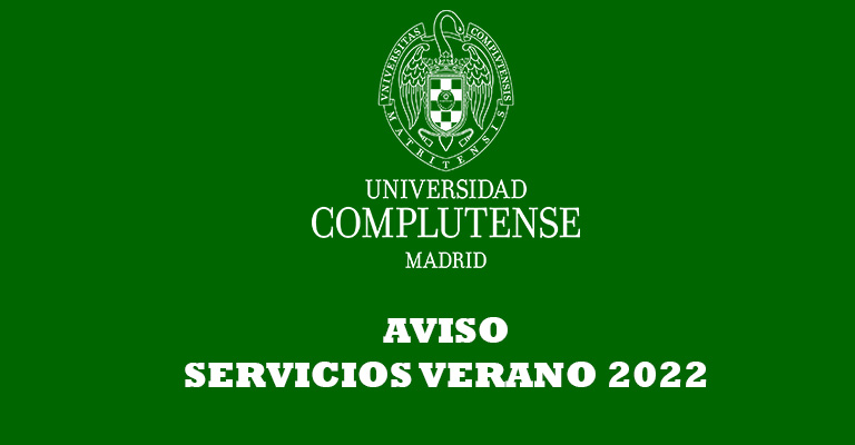 AVISO - SERVICIOS VERANO 2022